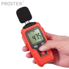 Proster для цифровой измеритель уровня звука 35dBA-135dBA с светодиодный дисплеем подсветки портативный 0.1dB цифровой измеритель уровня звука