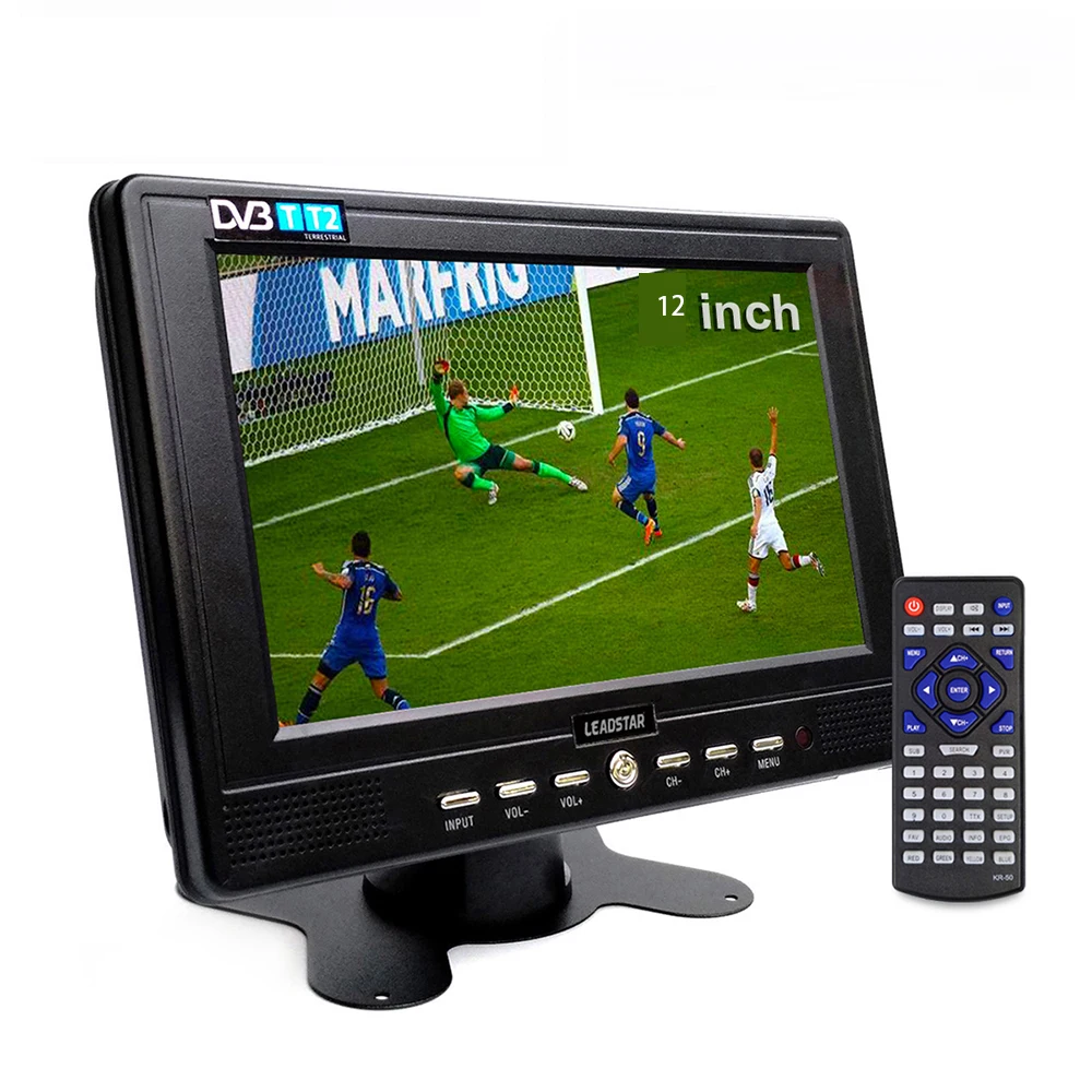 D12 дюймовый Hd портативный телевизор цифровой и аналоговый маленький