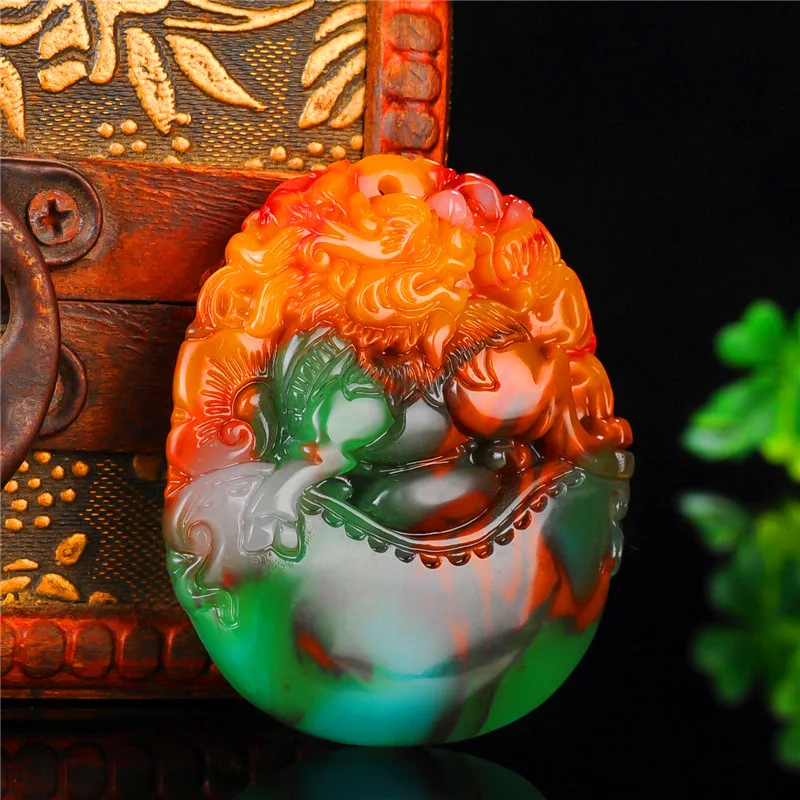 

Natural Color Hetian Jade Stone dragon Pendant Chinese Jadeite Jewelry Charm Reiki Pixiu Amulet Hand Carved Gifts for Women