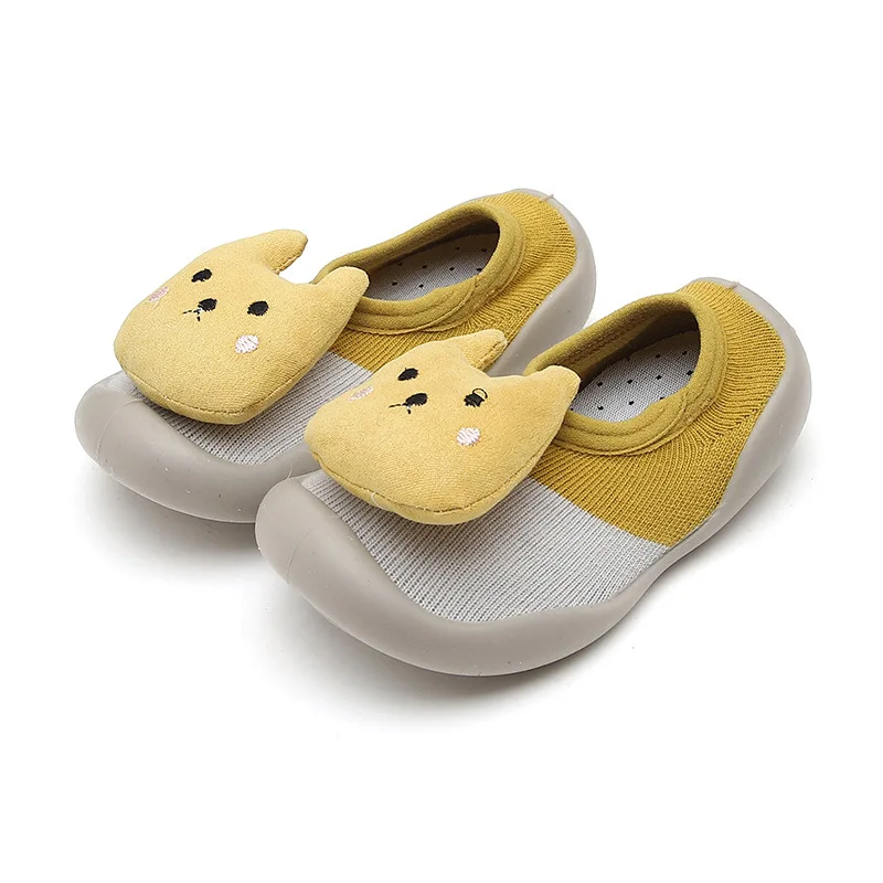 Children's Toddler Shoes Non-Slip Rubber Bottom Baby Floor Shoes Spring Cartoon Baby Socks Shoes