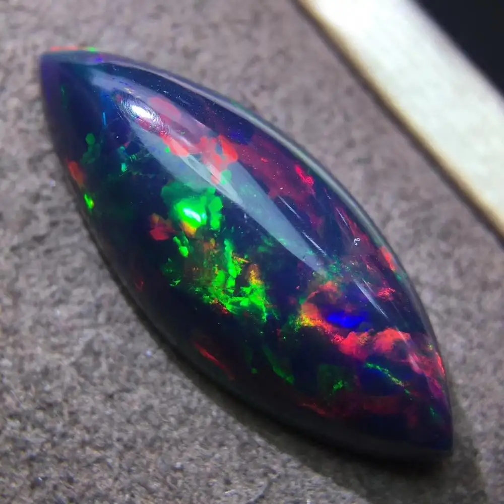 

Natural Black Opal 4.62ct Gemstones Loose Stones for Jewelry Making for Ring Making