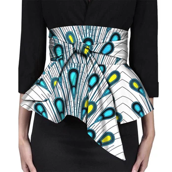 

Fashion African Clothes Clothes Ladies Kimono Belt Skirts High Waist Bow-knot Waist Wide Obi Dashiki African Dresses for Women