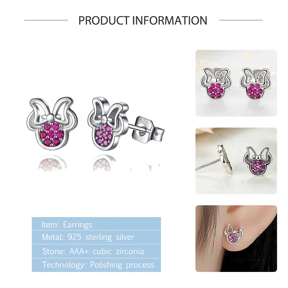 Женские серьги гвоздики из серебра 925 пробы с кристаллами|Серьги-гвоздики| |