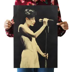Diva Faye Wong Ретро плакат из крафт-бумаги экран для помещений кафе декоративная живопись