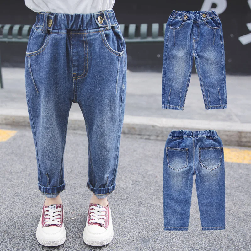 

Girl'S Jeans Autumn Clothing 2019 New Style Western Style Children Skinny Trousers Male Baby Sports Pants Crawler