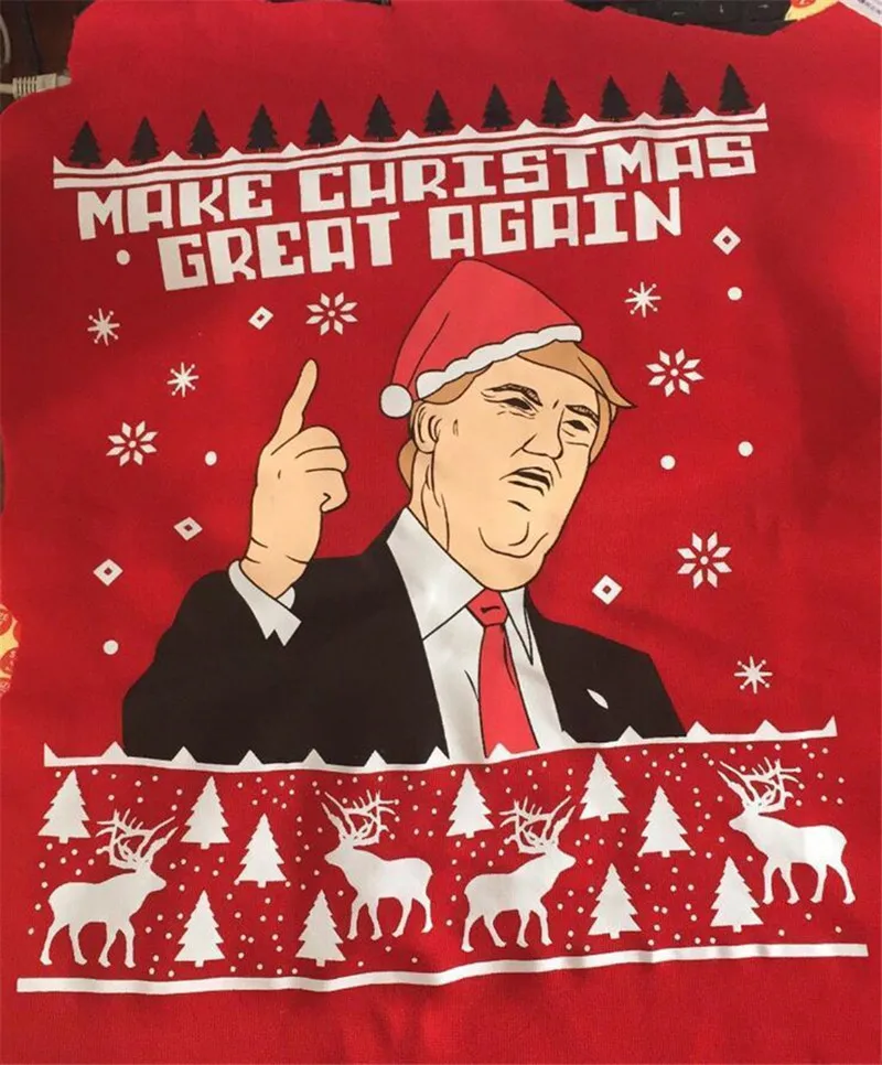 Модель года, Рождественский свитер с изображением Дональда Трампа, красивый Рождественский зимний свитер для женщин, забавный подарок для женщин и мужчин, пуловер для косплея унисекс