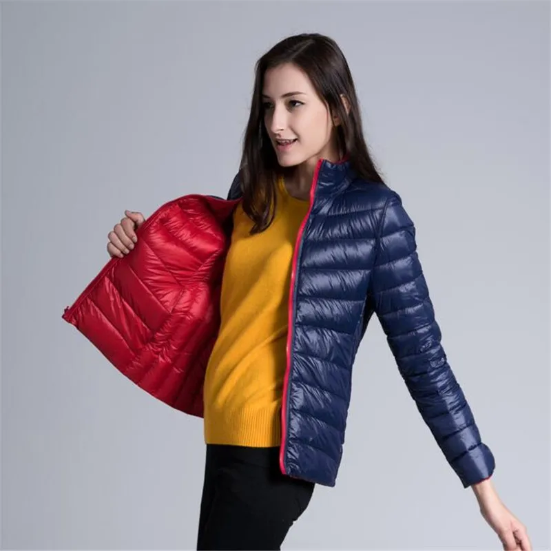 Женская Двухсторонняя куртка на утином пуху | одежда