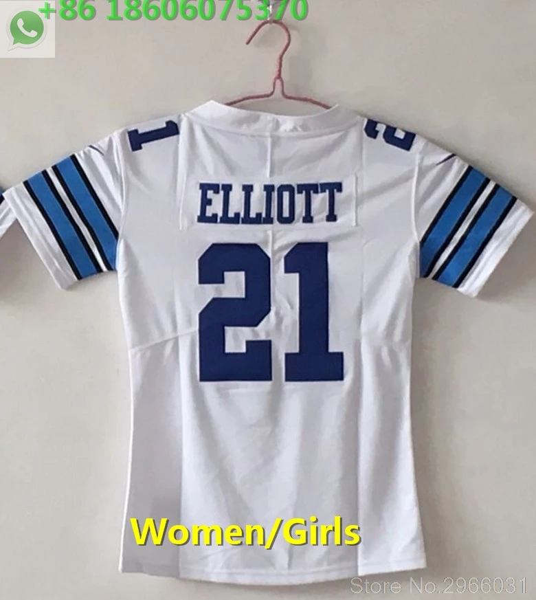 А+++ Качество Женщины 4 дак Прескотт 21 ezekiel Эллиотт 82 Джейсон witten 88 dez bryant Джерси Даллас - Color: for women