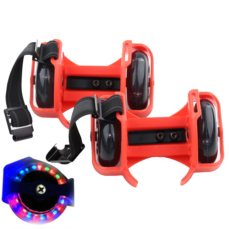 Flashing Roller Skating Shoes Whirlwind Pulley Wheel Heel Roller Skates Sports Junior Rollerskate Shoes for Kids and Adult