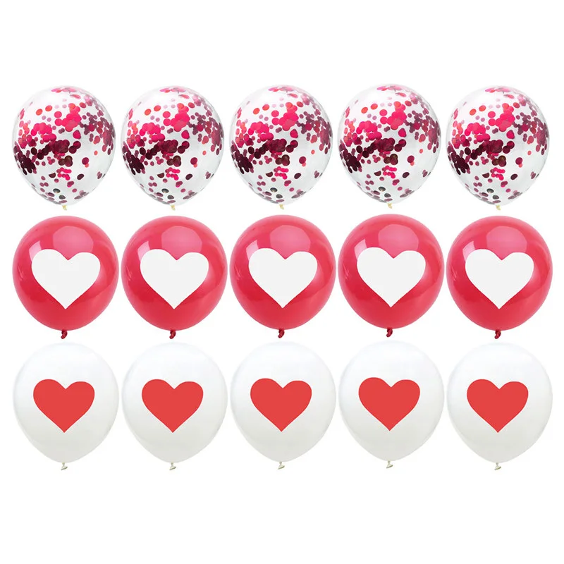 15pcs-Red-White-Heart-Printed-Confetti-Balloon-Bouquet-Round-Latex-Helium-Air-Balls-Wedding-Birthday-Party