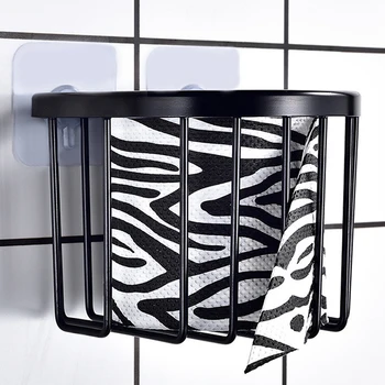 

Creative Brass Wall Mounted Storage Shelve Black Toilet Paper Holder Paper Towel Storage Shelves For Bathroom Wc Storage Shelve