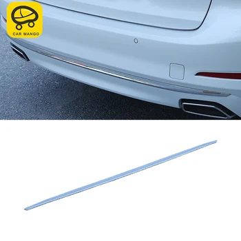 

CARMANGO for BMW G30 5 Series 2017 2018 Car Styling Rear Bumper Decoration Cover Trim Frame Sticker Exterior Accessories