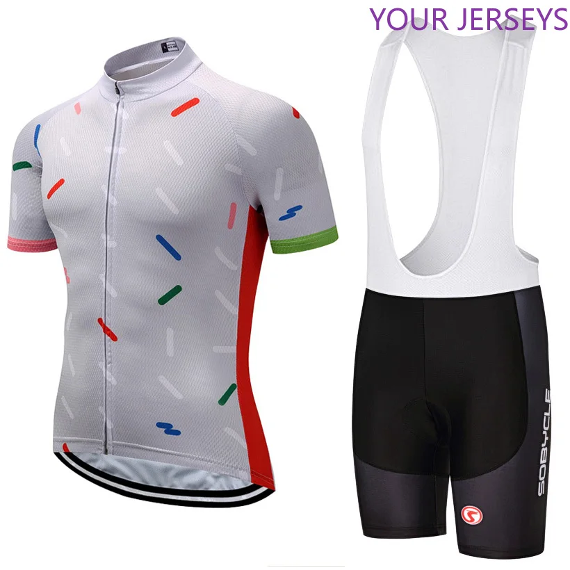 

2020 Original WHITE Sobycle Cycling Wear Bike Jersey Ropa Ciclismo Quick Dry Mens Bicycle Clothing Short Sleeves Cycling Jersey