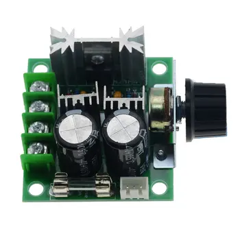 

12V-40V 13KHz 10A Auto DC Motor Speed Controller Regulator Governor with Knob Switch Volt Regulator Dimmer 400W Board Module