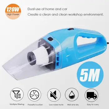 

Vehemo ABS Car Vacuum Cleaner Cyclone Vehicle Dust Collector Wired Car Dust Collector for Auto Wet and Dry Washable