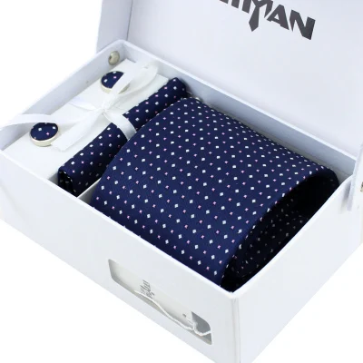 Качество Для мужчин бизнес формальный галстук-бабочка одноразовые водонепроницаемые nano зажим для галстука, запонки Подарочная коробка для носовых платков набор для мужчин - Цвет: GTD-04