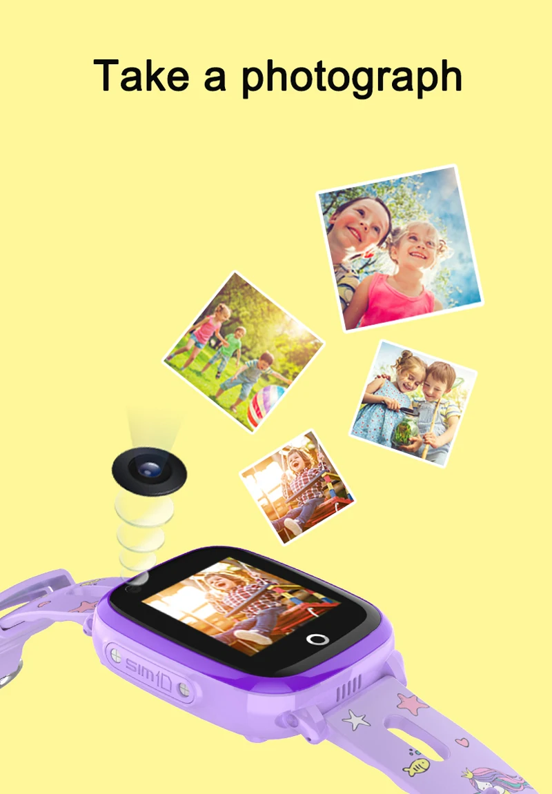 Timethinker Multi-language Kids Smart Baby Watch SIM GPS Tracker Camera Alarm Clock SOS IP67 Waterproof Android iOS Smartwatch