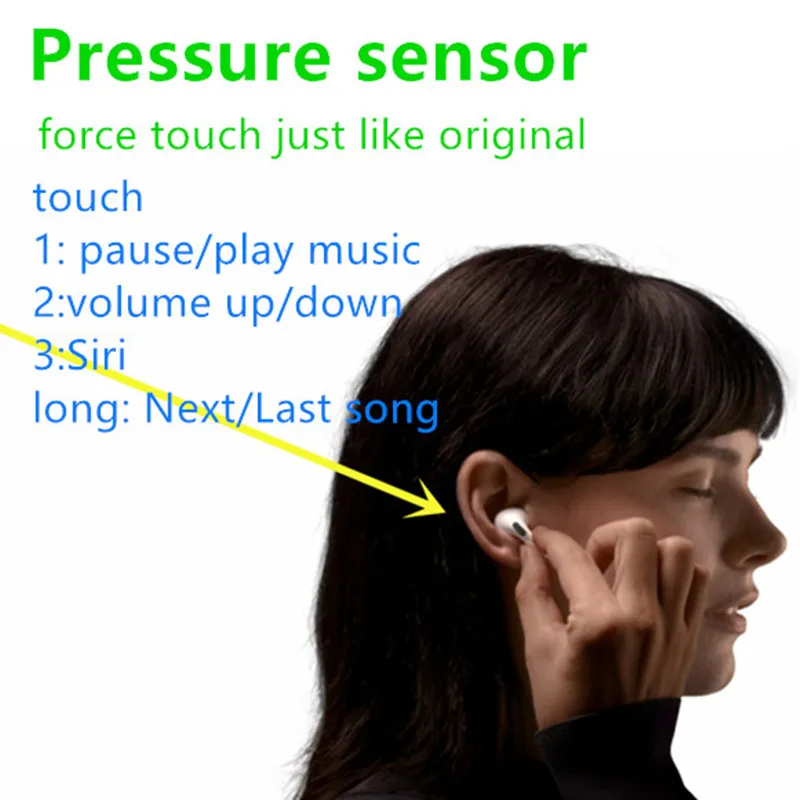 Airpoding AP Pro TWS Bluetooth Earphone Wireless Headset 1:1 tws Air 3 Pro Smart Sensor Earbuds Pop Up 8D Hifi Stereo Head phone
