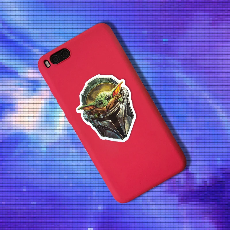 50PCS Baby Yoda Star Wars The Mandalorian Stickers for Laptop Skateboard Home Decoration Car Scooter Decal