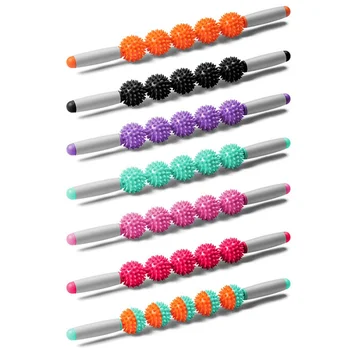 

Fascia Release Cellulite Blasting Remover Muscle Roller Massage Stick With Spiky Balls Deep Tissue Tight Fascia Massager