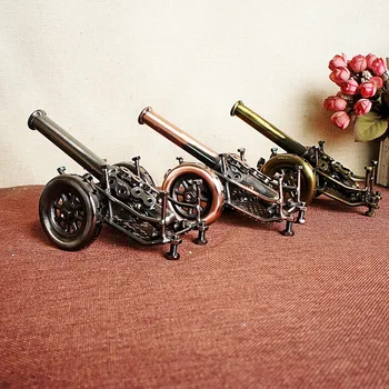 

Forced strike cannon pure hand retro wrought iron small steel gun model