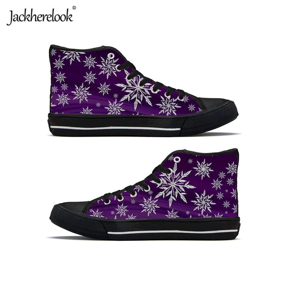 Jackherelook Прохладный снежинка; туфли с подошвой из вулканизированной резины Для женщин Для мужчин повседневная модная парусиновая обувь для маленьких мальчиков и девочек на открытом воздухе кроссовки для бега и занятий спортом - Цвет: HML071Z38A