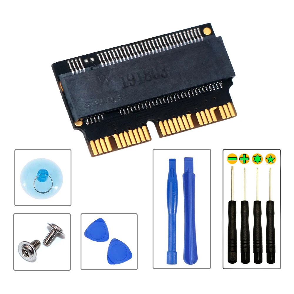 12 + 16 Pin M.2 NVME SSD конвертирующий адаптер NVME/AHCI Модернизированный комплект для MacBook Air