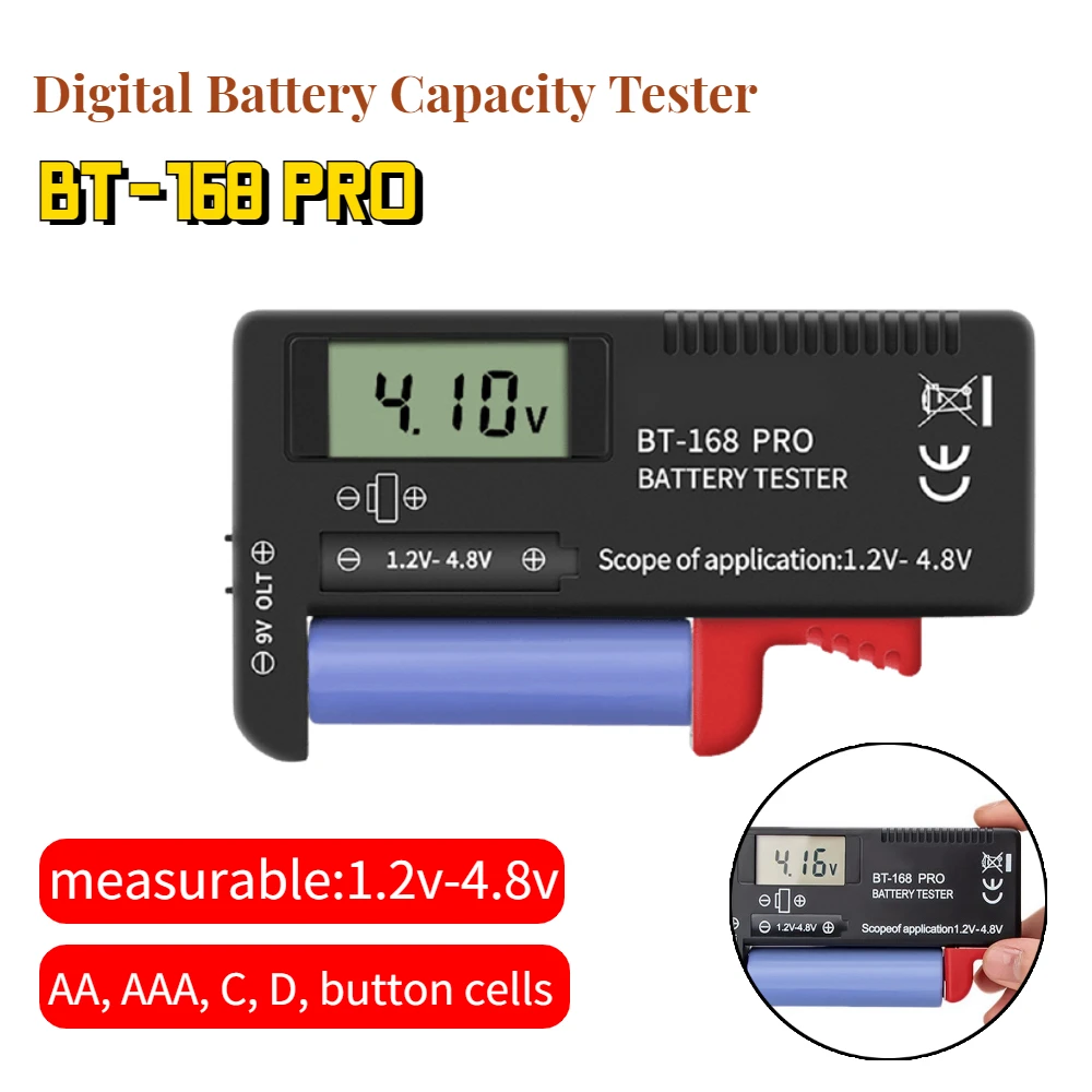 BT 168 PRO Digital Battery Capacity Tester Portable Universal Household