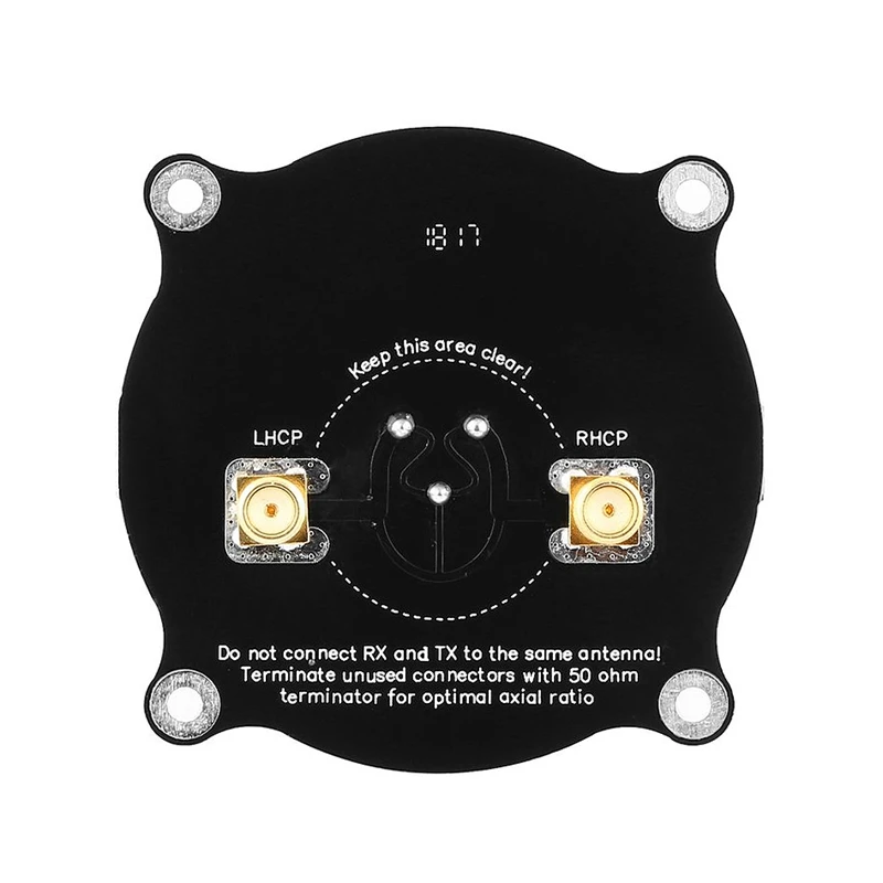5,8 GHZ Fpv Тройная подача патч антенна, Rcmall 9.4Dbi Высокая точность Sma папа к Sma папа кабель адаптер, направленный Циркулярный пол