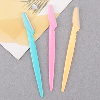 

1PC Women Facial Face Eyebrow Trimmers Eyebrow Shaping Tool Razor Blades Stainless Steel Eyebrow Shaping Knife Makeup Tool