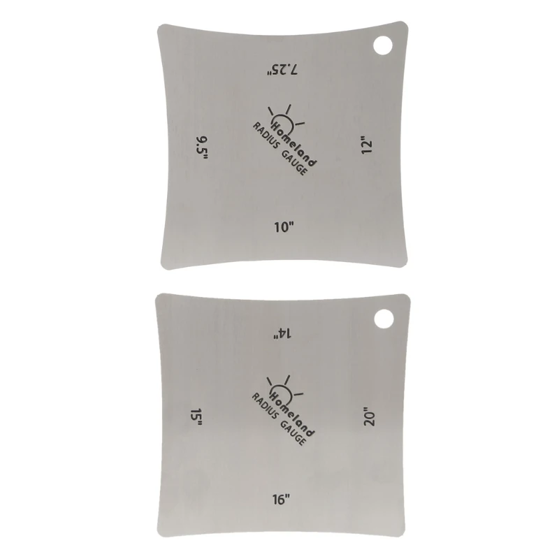 2pcs Guitar Radius Gauge Guitar Fretboard Measure Tool Accessory Parts
