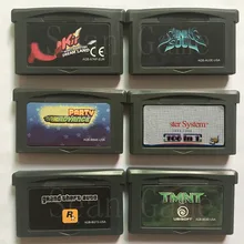 32 bit eua handheld console de vídeo game cartucho cartão surpreendente espelho/brilhante alma/festa/106 in1 versão a primeira coleção