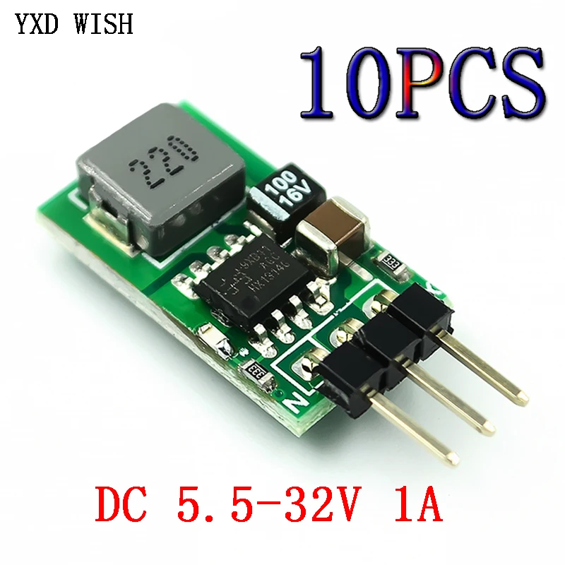 10pcs DC-DC Voltage stabilized Power Supply 5V/1A Voltage Regulator Replace TO-220 Lm7805 7805 5V Positive Voltage Regulators