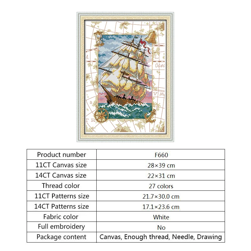 Joy Sunday Counted Cross Stitch Kits Embroidery Needlework Sets DMC Thread DIY Hand Crafts 14ct 11ct Aida Fabric Printed Canvas (1)