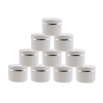 

5pcs of 30 g 50 g 100 g 250 g plastic empty cosmetic box refillable sample bottle travel cosmetic facial cleanser container