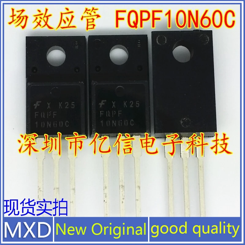 

Трубка с полевым эффектом FQPF10N60C, 5 шт./лот, 10N60, 10A600V, хорошее качество