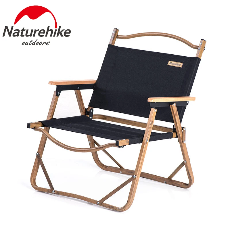 

Складное туристическое кресло Naturehike, удобный износостойкий портативный стул для рыбалки и отдыха, с текстурой древесины, для путешествий