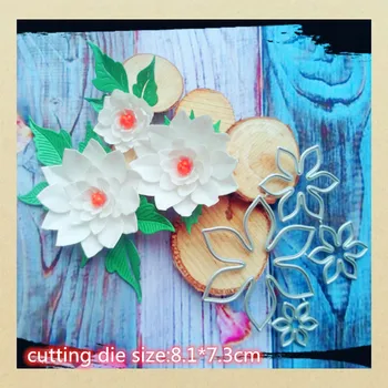 

Metal Dies Spring Flowers Stencil Template for Embossing DIY Scrapbooking Paper Album Gift Cards Making Cutting Dies New Arrival