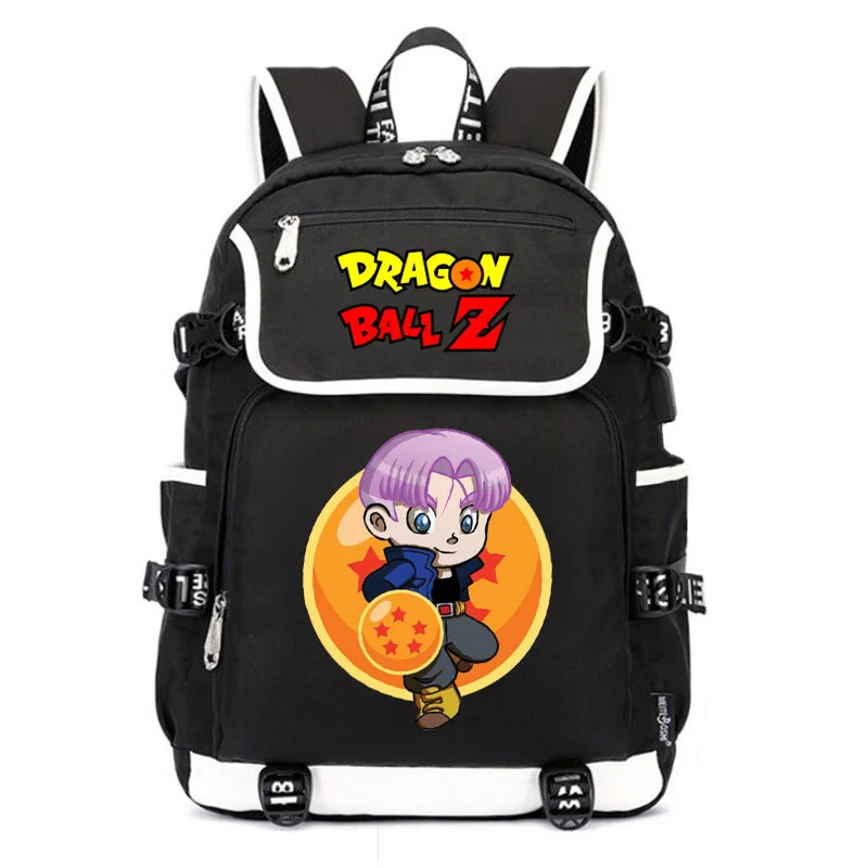 Dragon Ball Аниме Bookbag Оксфорд школьные сумки для девочек подростков зарядка через usb Ноутбук Рюкзак Большой Путешествия Bagpack Сон Гоку Rugzak