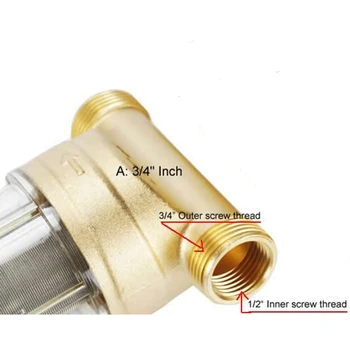 

System Water Filter Household Filtration Spin Down Brass Valve Cleaner Tap