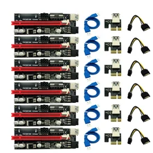 6 шт. новые Ver009 Usb 3,0 Pci-E Ver 009S Экспресс 1X 4X 8X 16X расширитель Riser карта адаптера Sata 15Pin до 6 Pin Мощность кабель 6 шт. новые Ver009 Usb 3,0 Pci-E Ver 009S Экспресс 1X 4X 8X 16X расширитель Riser карта адаптера Sata 15Pin до 6 Pin Мощность кабель