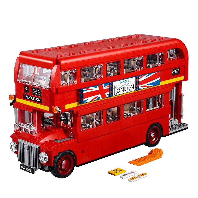 

21045 City Creator Series London Red Bus Model Building Blocks Bricks Educational Toys for Children Friends Christmas Gifts
