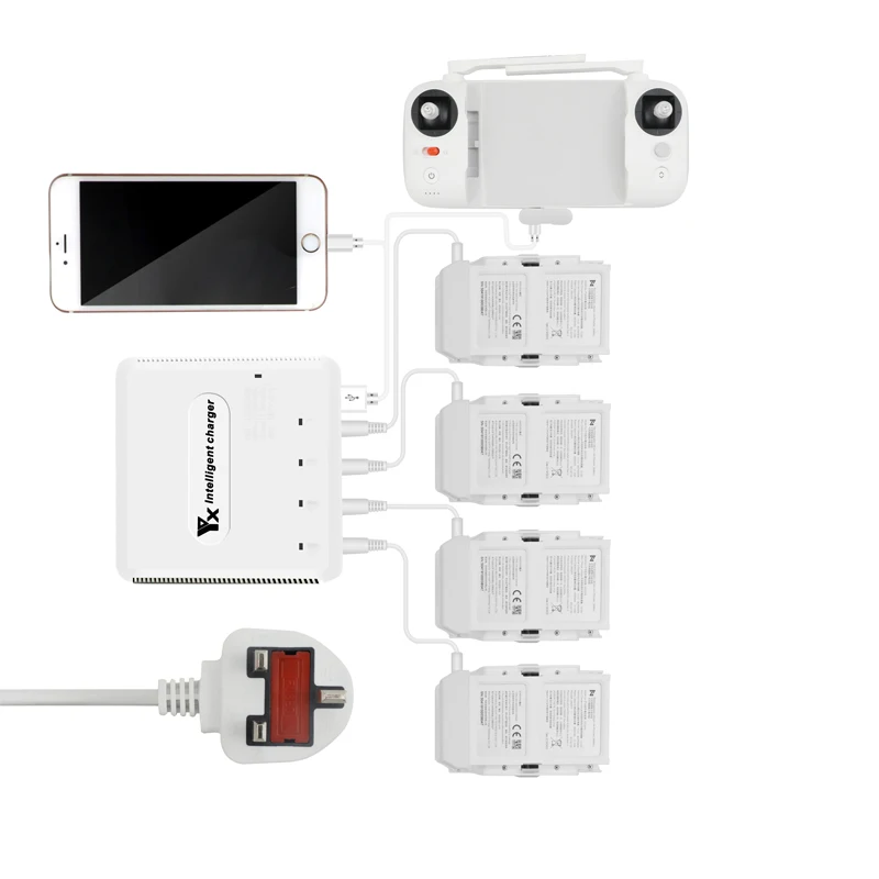  6 in1 X8 SE drone charger remote control & battery intelligent charging for xiaomi FIMI X8 SE Quadc