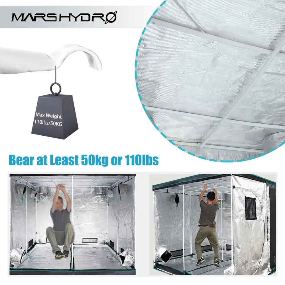 Ceny Marshydro 1680D rosną namiot kryty greenhuse hydroponika uprawiana roślina 2 3 x2 3 x5 3 (70x70x160 cm) growbox pokój duży namiot