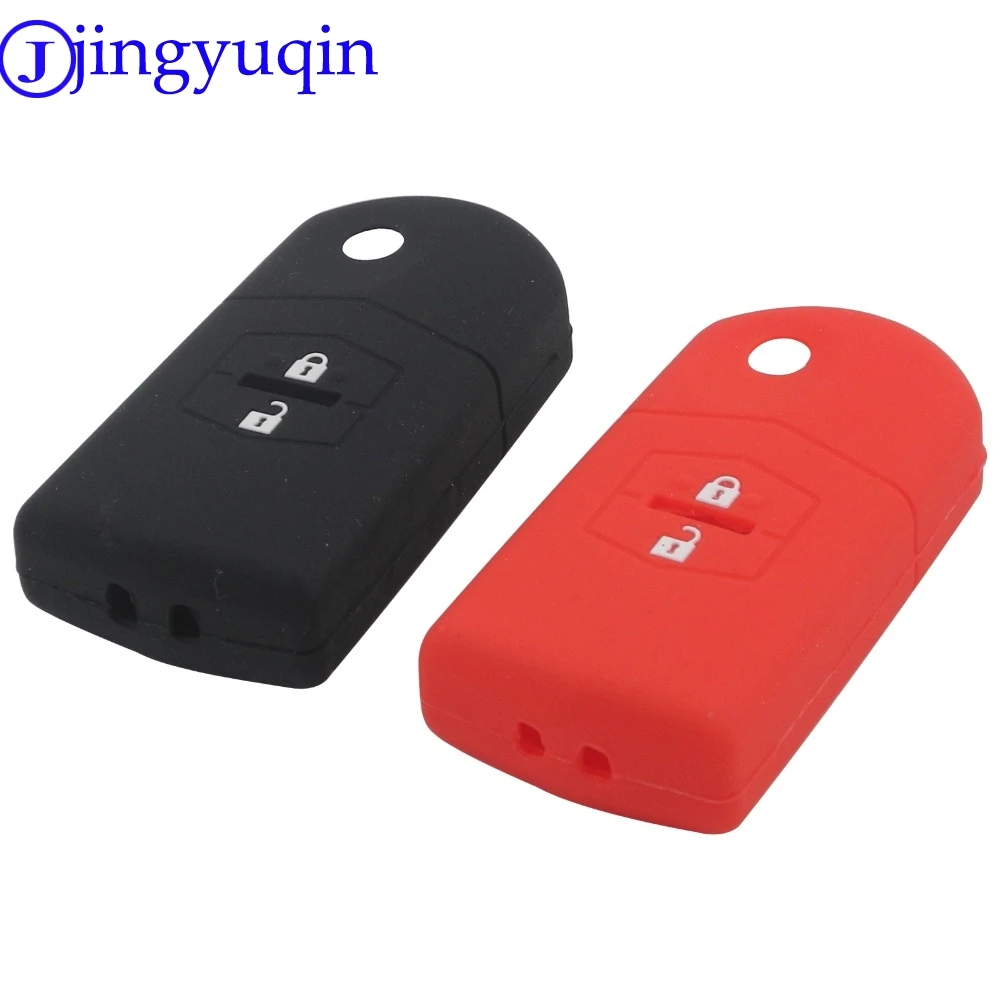 

jingyuqin NewRemote 2 Buttons Folding Car Key Case Cover For Mazda CX-5 CX5 CX-7 CX7 3 2 6 Atenza CX-9/CX9 MX5 Holder Case