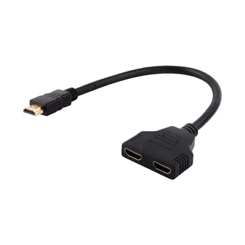 

Hot sale 1080P HDMI Male To Dual HDMI Female 1 to 2 Way Splitter Adapter Cable for HD TV High Quality