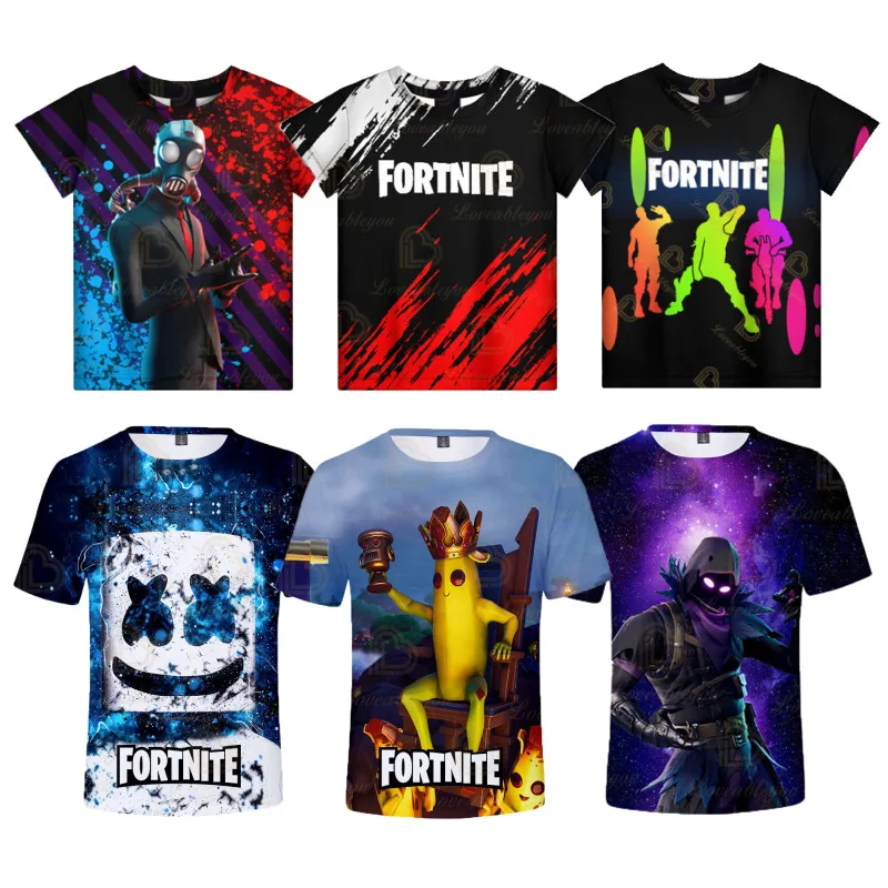 Спортивные футболки с героями мультфильмов Fortnite Battle Royale детская одежда от 8 до 19
