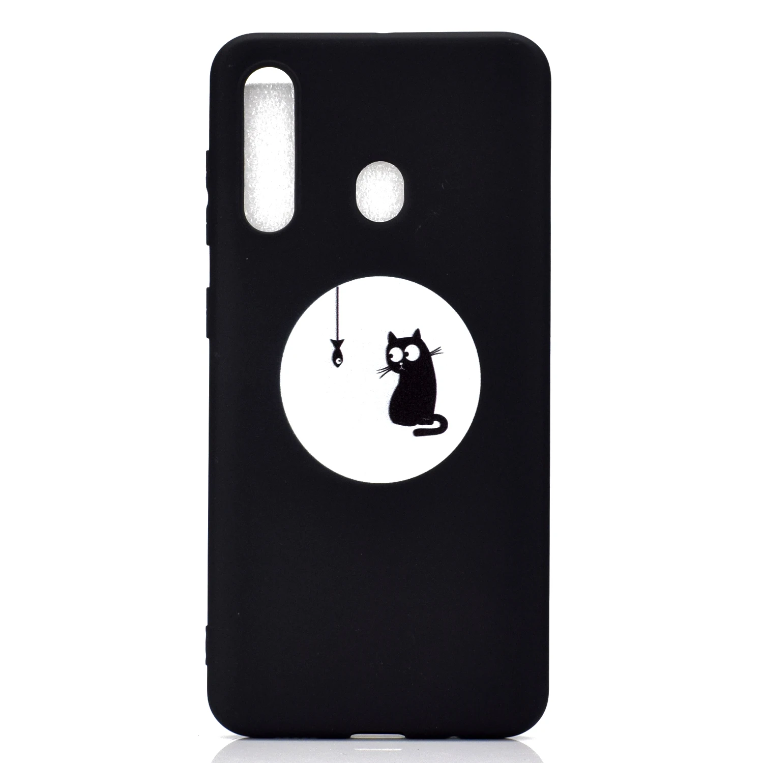 Черный матовый чехол для samsung Galaxy A50 A30 A40 A10 M10 M20 M30 M40 A20 A20E A60 A70 A80 A90 мягкий из термопластика силиконовый чехол для мобильного телефона чехол-накладка - Цвет: HTT09