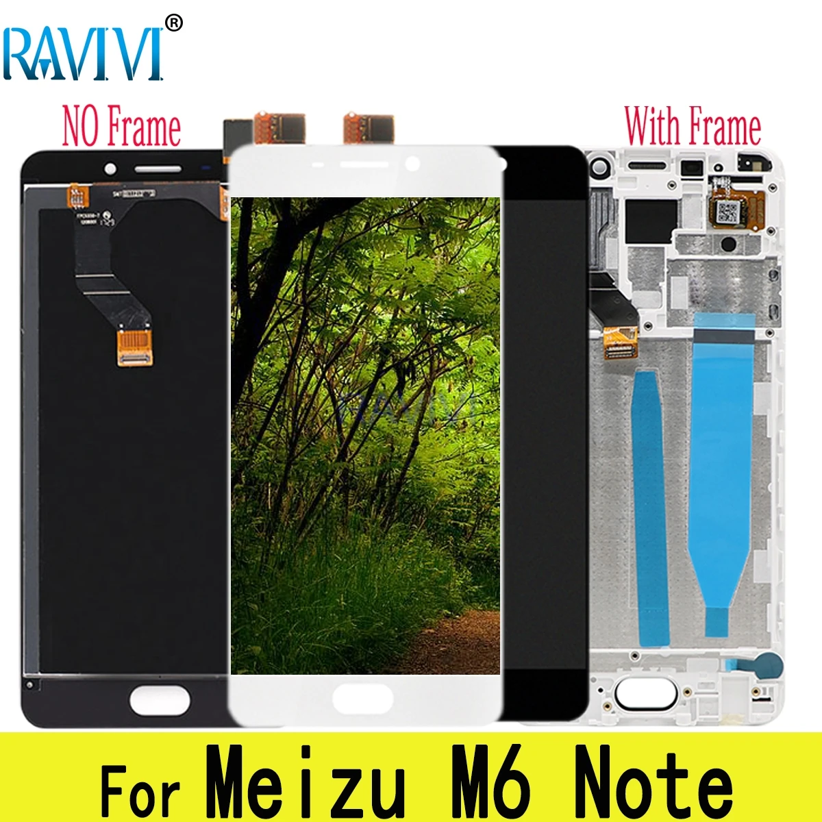 ЖК-дисплей 5 дюйма для MEIZU M6 Note сменный кодирующий преобразователь сенсорного