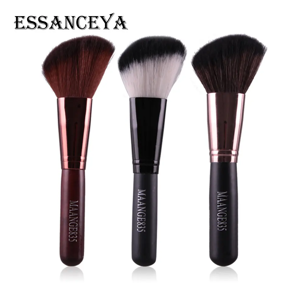 

ESSANCEYA Oblique Head Nylon Makeup Brush Face Cheek Contour Cosmetic Powder Foundation Blush Brush Angled Make Up Tip Brush Set